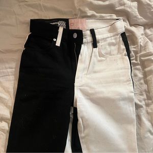 Black and white Revice jeans